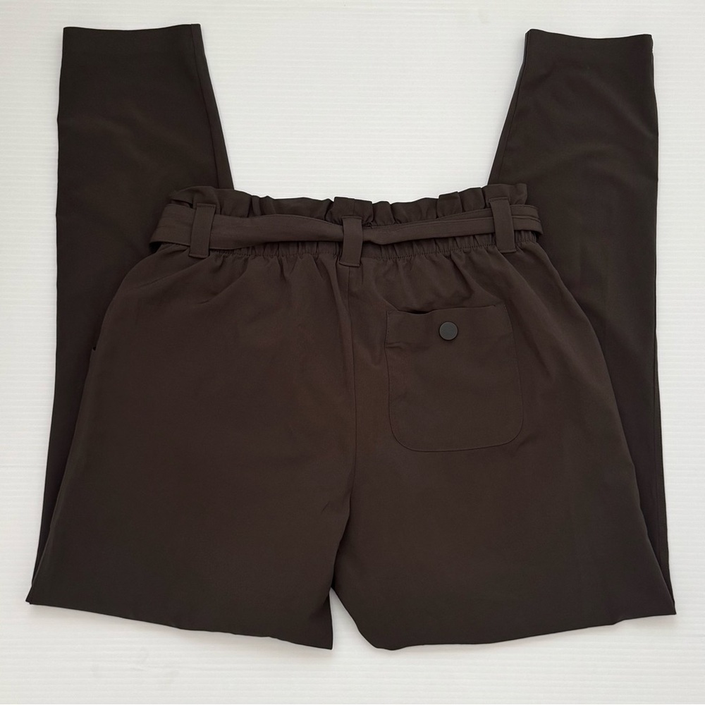 Athleta Skyline High Rise Paperbag Tie Waist Ankle Pants Size 2 - Picture 3 of 6